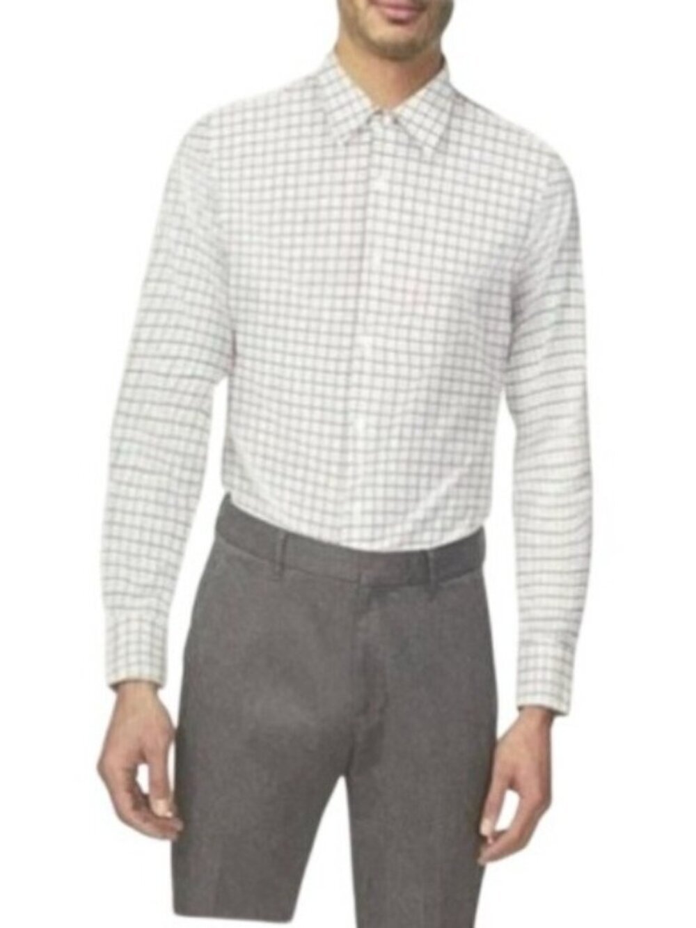 NWT Bonobos Men's M Slim Fit Button Down Tech Shirt White Red Checkered